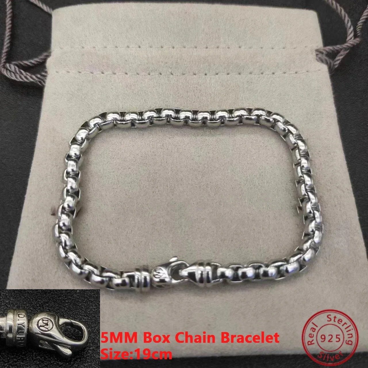 High Quality Fashion 925 Silver  Dy Silver Bracelet For Banquets