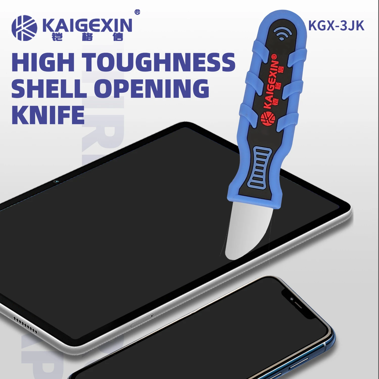 KGX-3JK 3 IN 1 Multifunction Mobile Phone Motherboard Repair Scraper High Hardness Anti-slip Blade For Tin Glue Removal Pry Open