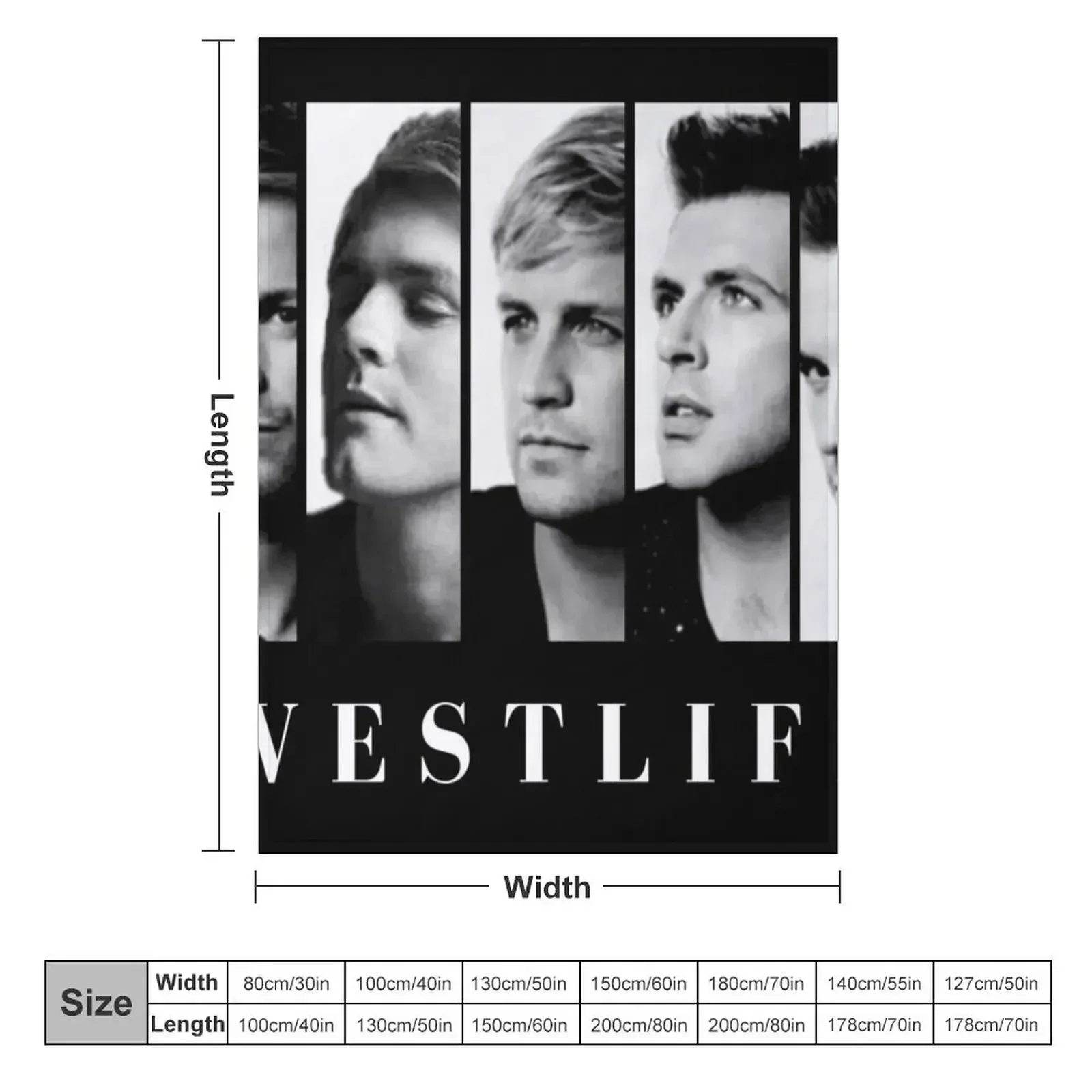 West-life Vintage Members Throw Blanket christmas decoration Hairys Moving warm winter Thin Luxury Blankets