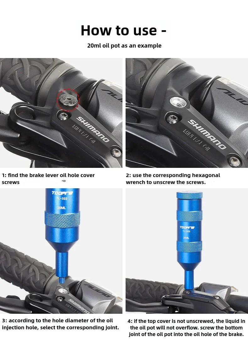 Portable Road Bike Mountain Bike  Oil Bottle Oil Storage Road Bike Disc Brake Oil Disc Oil Replenishment Tool Outdoor Carrying