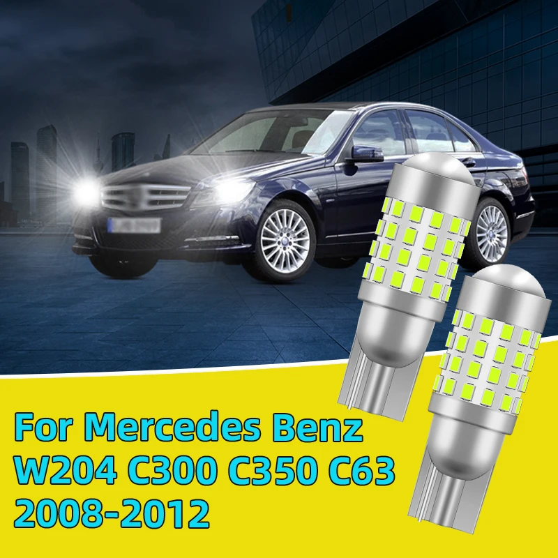 

2PCS For Mercedes Benz W204 C300 C350 C63 2008-2012 Clearance Lights side marker position Signal Lamp Car T10 Led Traffic Bulb