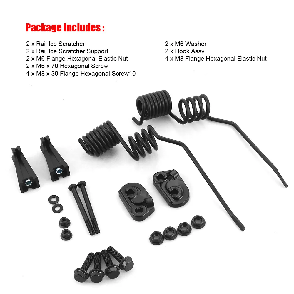 

860201140 & 860201761 Ice Scratcher Rugged Rail Mount Ice Scratchers Spring Style for Ski-Doo Reliable Easy Use