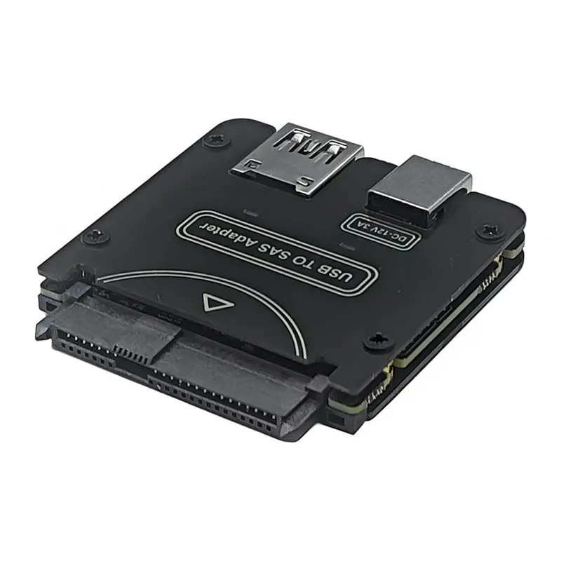 Efficientt-3X USB To SFF-8482 SAS 29Pin Adapter Hard Disk Drive Raid 5Gbps HDD/SSD Raid Converter With Chipset And Power Port