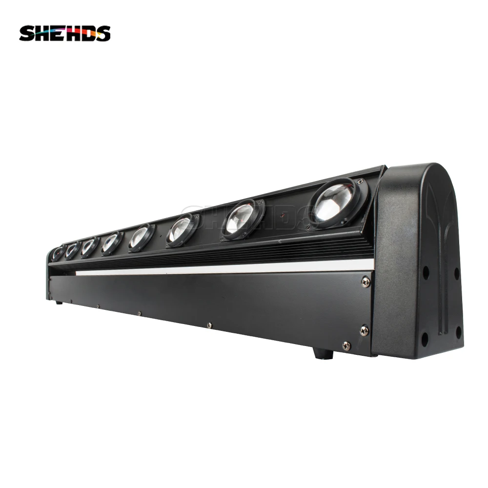 SHEHDS 8x12W RGBW Veelkleurige LED Bar Beam Moving Head Light met flightcase Snelle verzending voor DJ's Sets Locatie Sterk daglicht