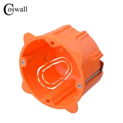 Fireproof PC material 1 Gang Dry Lining Box For Gypsum Board/Drywall/Plasterboad 47mm Depth Wall Switch BOX Socket Cassette