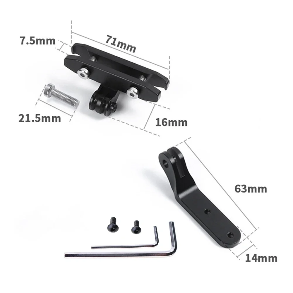 1 Set Saddle Supports Bicycle Tail Light Saddle Mount Bracket Black For-Garmin Varia Rearview  RCT715 Bicycle Accessories