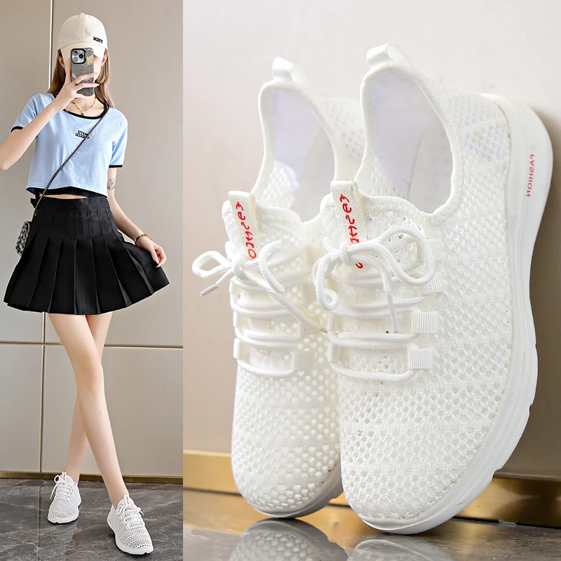 Women Over Size 35-44 Running Shoes Breathable Summer Female Athlete Training Sports Sneakers Big Size 42 43 44 Jogging Shoes