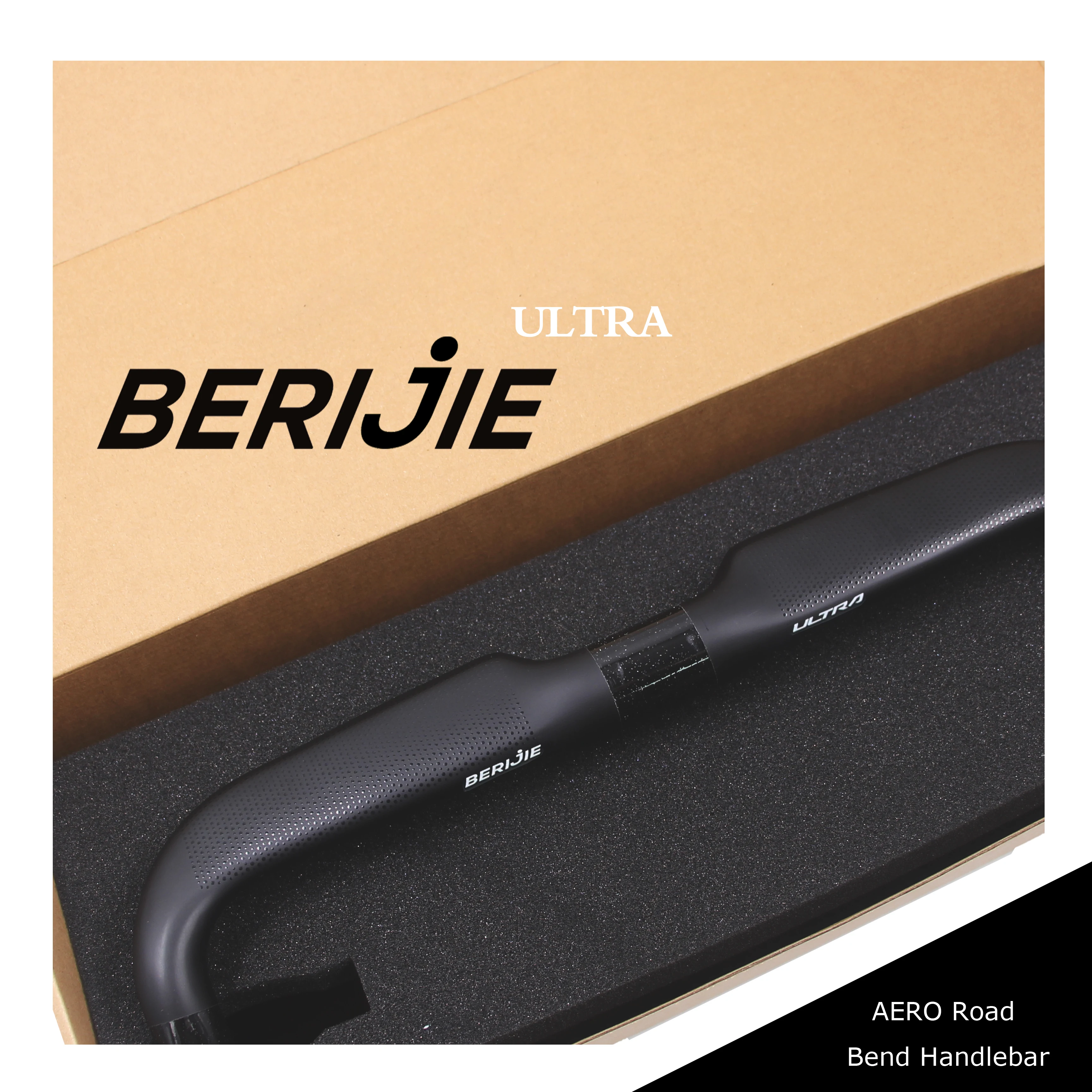 

BERIJIE AERO Lightweight High Intensity Road Handlebar 360-420mm,Full Integrated Cables Bike HandleBar,T1000 Carbon