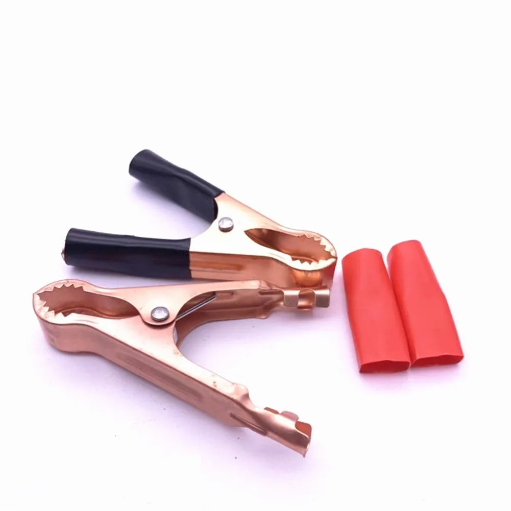 2pcs 30A 70mm Alligator-Clips Caravan Van Car Test Lead-Clips Crocodile Clip Red Black Aligator Clamps-Plug Power Connector - Image 6