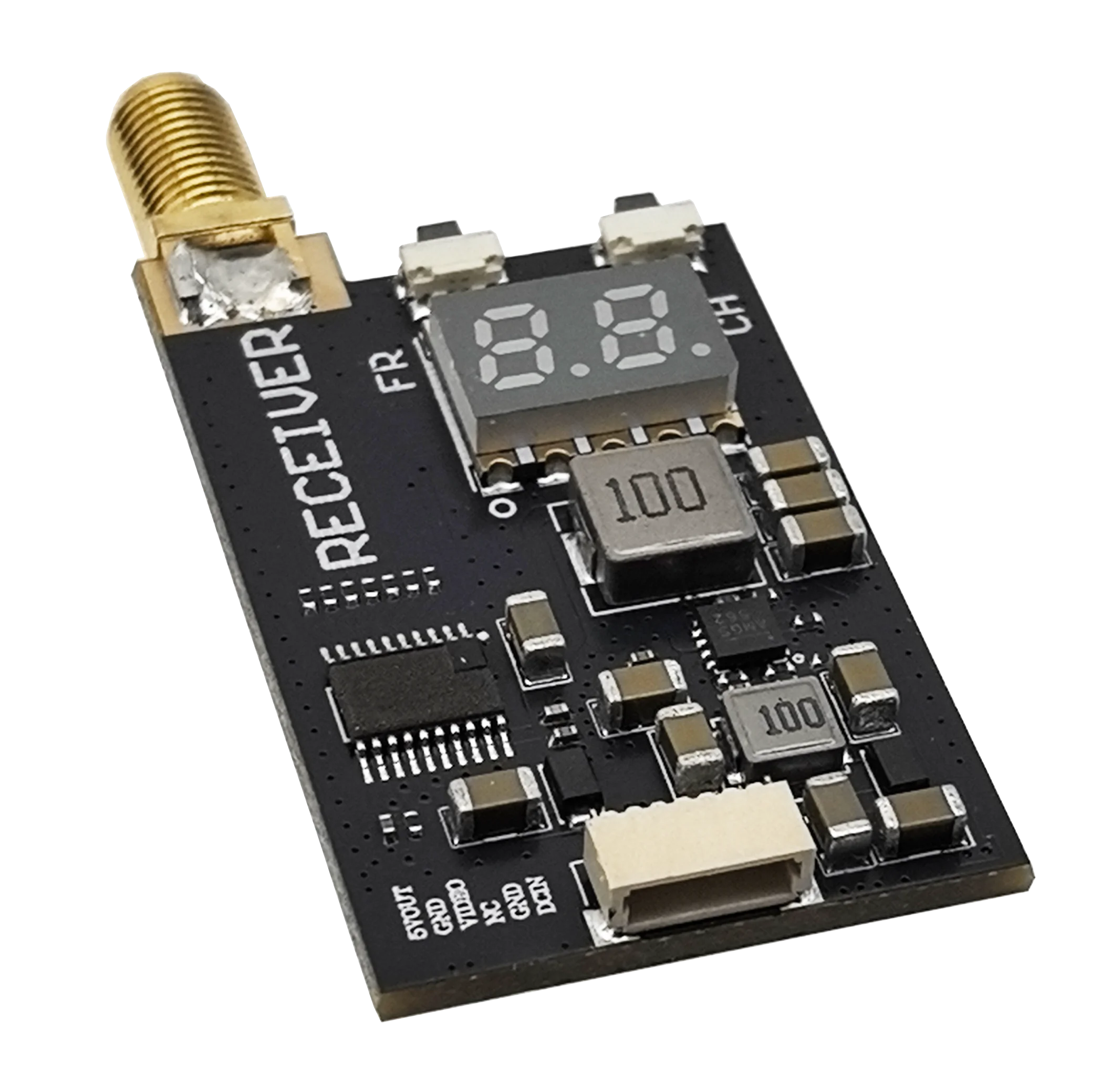 

FlytoFPV 3.3G 64CH VTX/VRX FPV wireless image transmission receiver and transmitter, frequency support range 3060-3500MHz