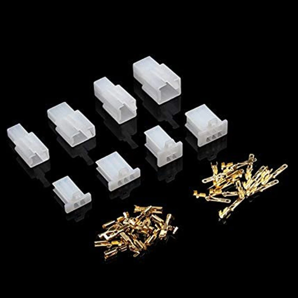 YSS-200 PCS 2.8MM Automotive Wire Connector 2/3/4/6 Pin Electrical Male And Female Cable Terminal Connector Kit For Car Rvs