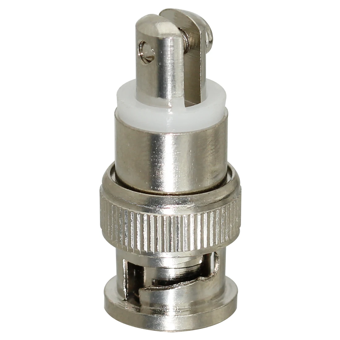 1pc BNC Male RF Connector Nickelplated Swivel Screw For Telescopic Antenna Socket