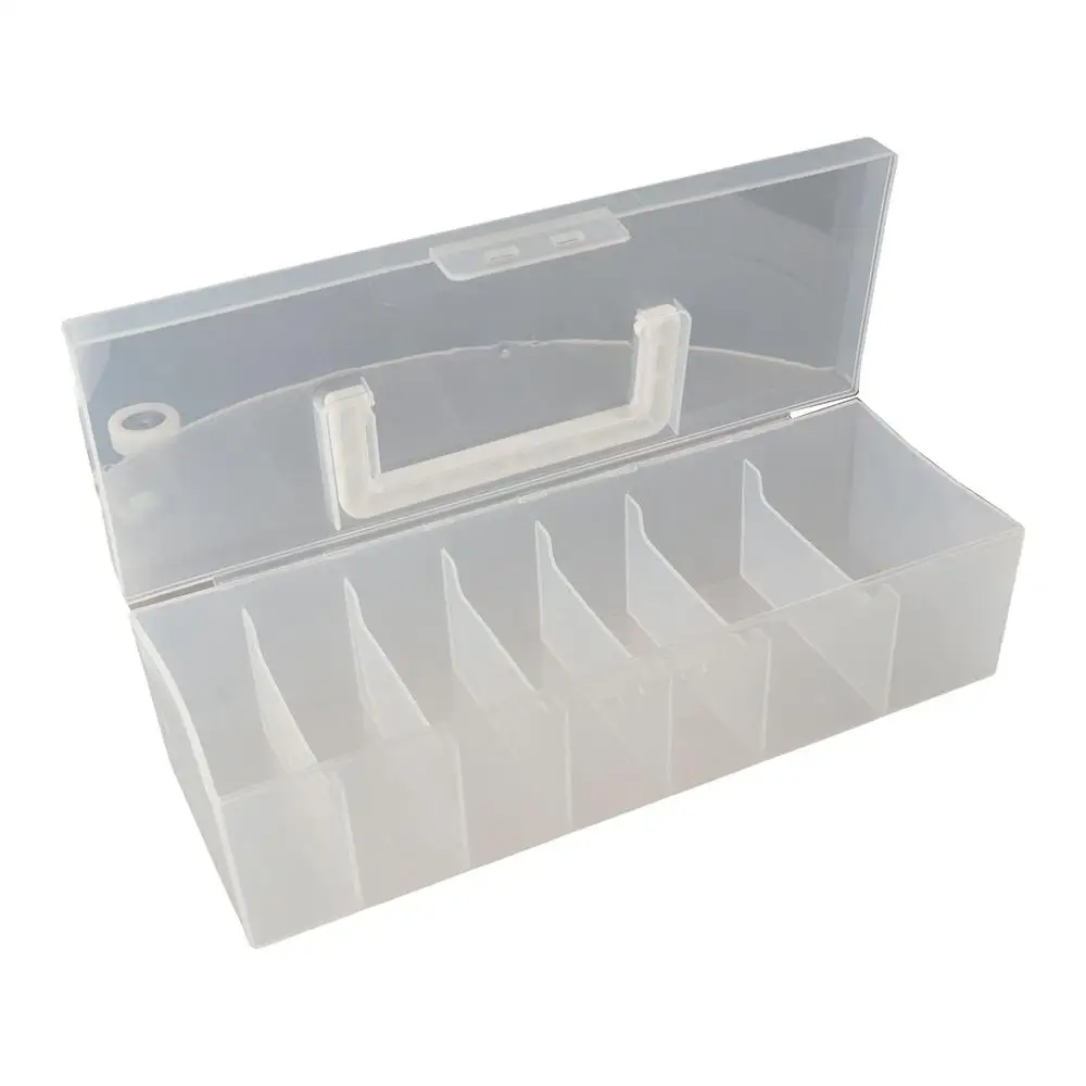 Dustproof Data Cable Storage Box Flip Cover Data Line Storage Desktop Organizer Plastic Transparent Cable Container Mouse Line