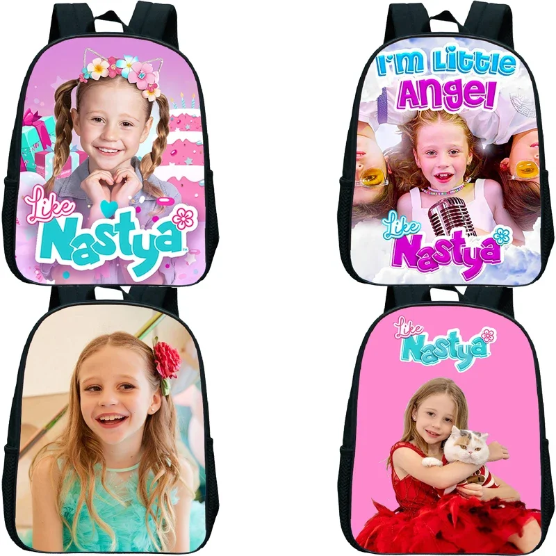 

Kawaii Like Nastya Print Backpack Kindergarten Bags Kids Boobag Cute Girl Graphic School Bag for Boy Girls Toddler Mini Backpack