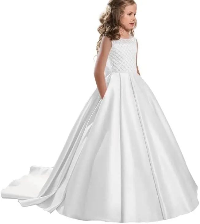 

Элегантное шифоновое платье с цветочным узором для девочек, атласное, простое темпераментное платье с открытыми плечами для танцев на день рождения, рождественское платье с цветочным узором