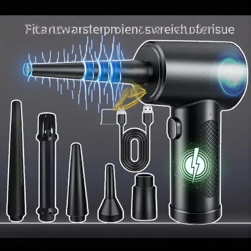 

Компактный электрический вентилятор DustAway 6000 мАч идеально подходит для уборки офиса и дома