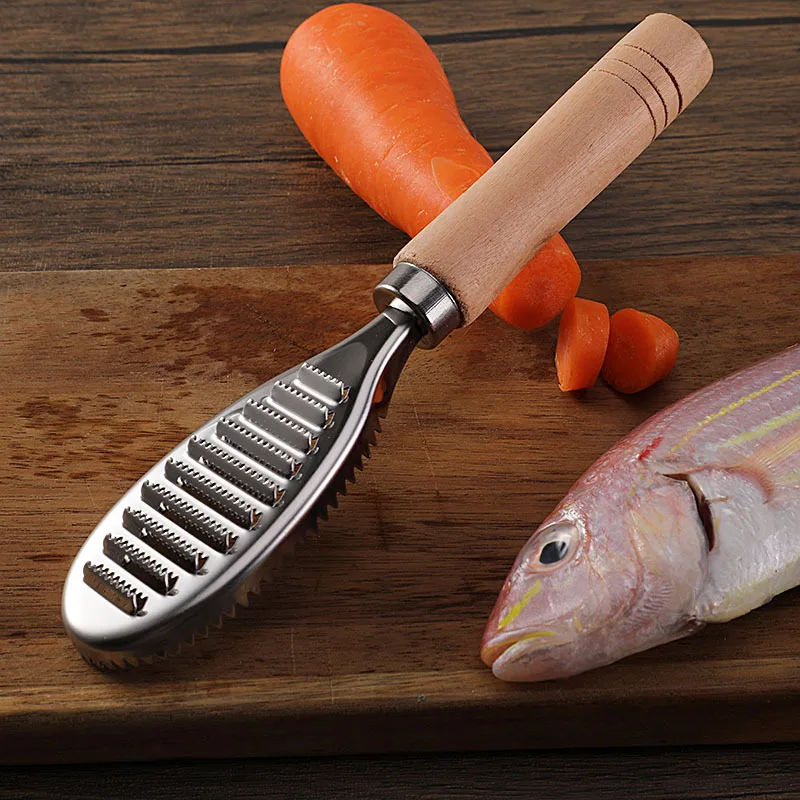 2pcs 304 Stainless Steel Fish Scaler Household Scale Remover Special Descaler Tool For Killing Kitchen Vegetable Fruit Tool