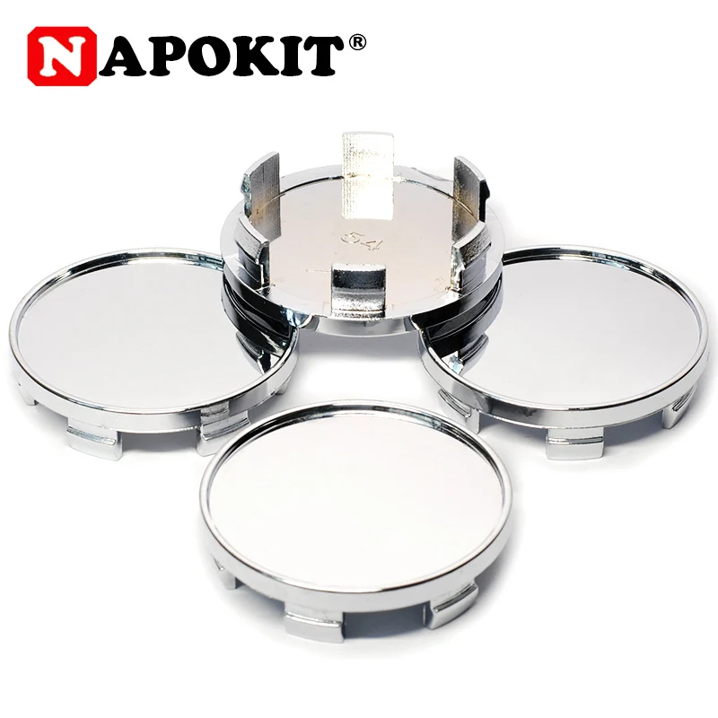 4PCS Blank No Logo 54mm Fit 50mm Flat Car Sticker Wheel Center Caps for Altima Maxima Murano Quest 2004-2010 Chrome ABS Hubcaps