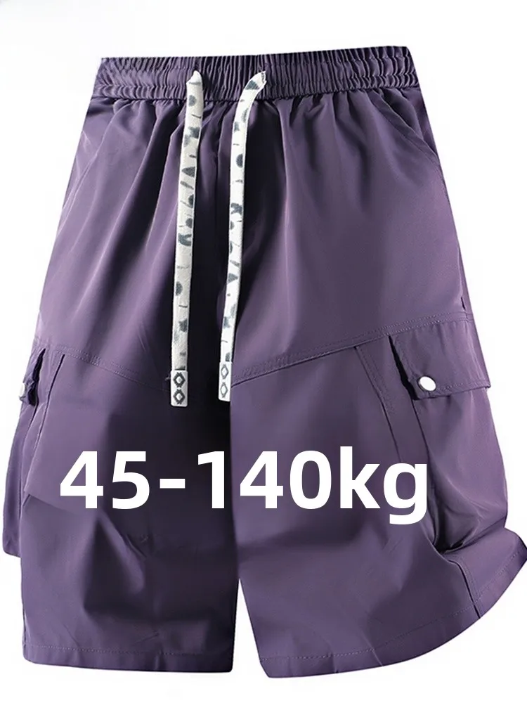 

MoChao Ice Silk orts Men's Summer Faion Workwear Sports Loose Slimming Casual Five-Quarter Pants Breathable Lightweight