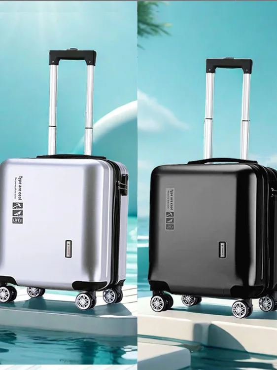 ミニキャリーオンラゲージ-3-4インチ-ホイール付きスーツケース-ハンドバッグ-旅行用-機内持ち込み可能-ジッパー開閉-abs素材-男女兼用