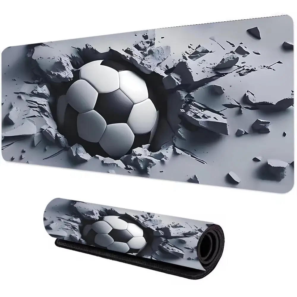 

Большой игровой коврик для мыши с футбольной тематикой XXL, нескользящий резиновый коврик для игровой клавиатуры и мыши, большой коврик для компьютерного офисного игрового стола