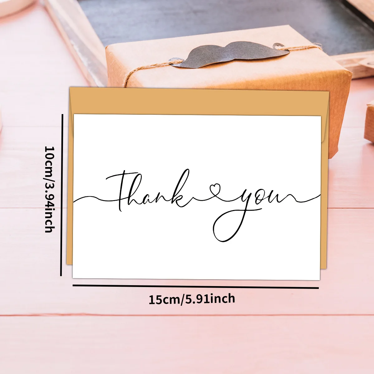  12 قطعة من بطاقات الشكر البيضاء مع مغلفات، مجموعة بطاقات تهنئة فارغة لدعوة عيد الميلاد وحفلات الزفاف وهدايا زينة الحفلات #2