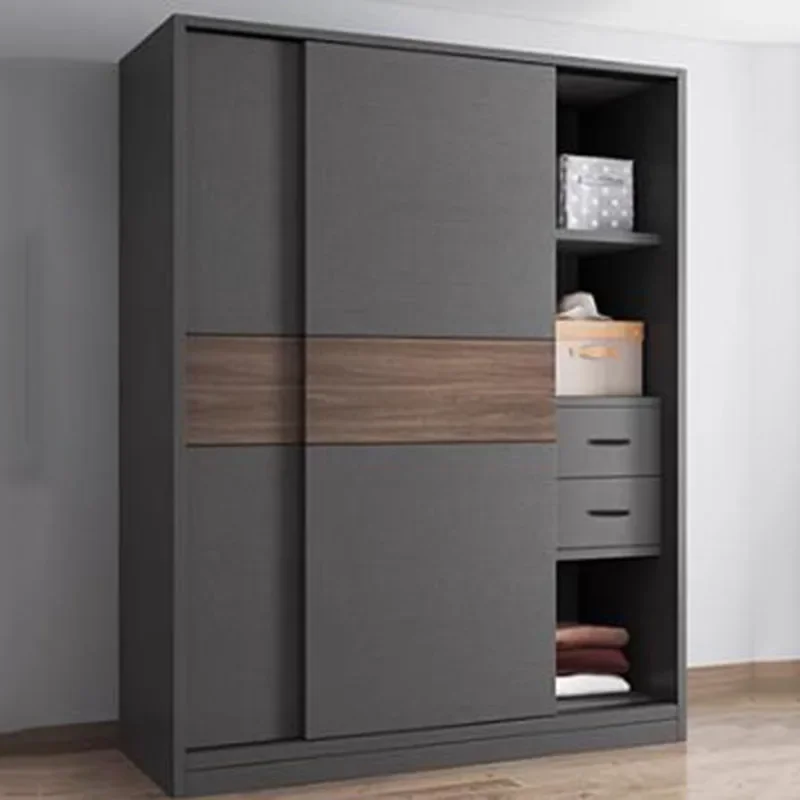 Cupboard Storage Wardrobe Organizer Bedroom Modular Sliding Space Saving Wardrobe Dresser Armoires De Salon Home Furniture HDH