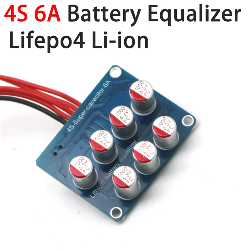 HLZS-Lifepo4 リチウム 4S 6A アクティブイコライザーバッテリーバランサーエネルギー転送バランスボード 4 弦 12V