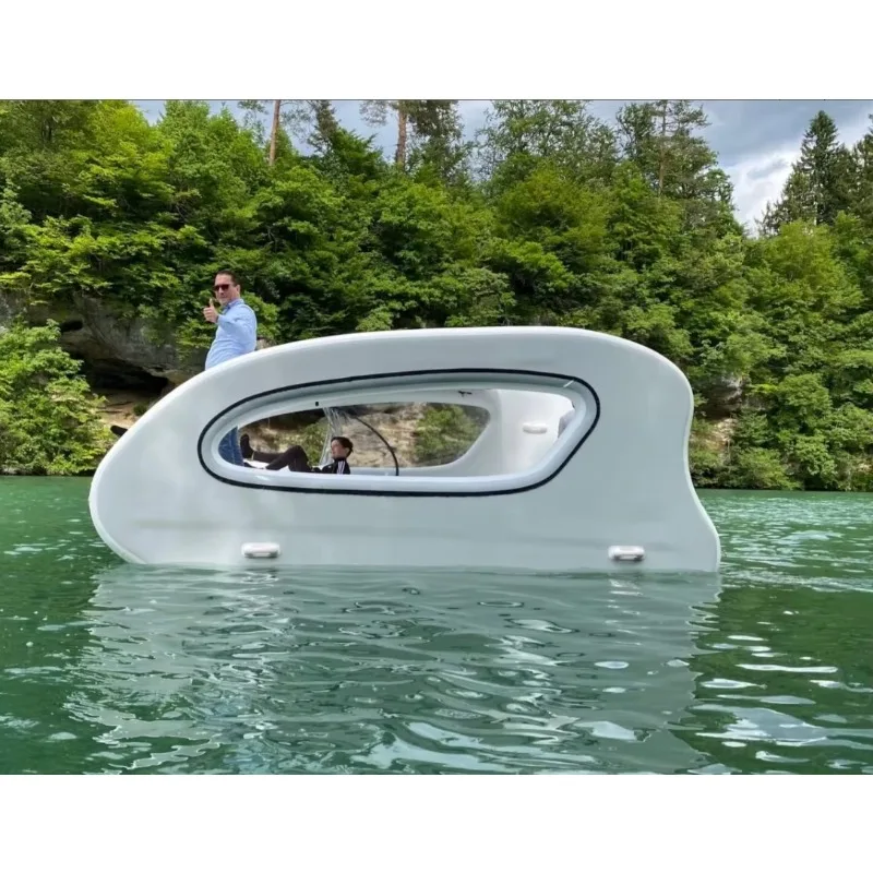 الفاخرة الكهربائية نفخ يخت 2 الناس كاتاماران قارب قابل للنفخ قارب غرفة قابل للنفخ #2