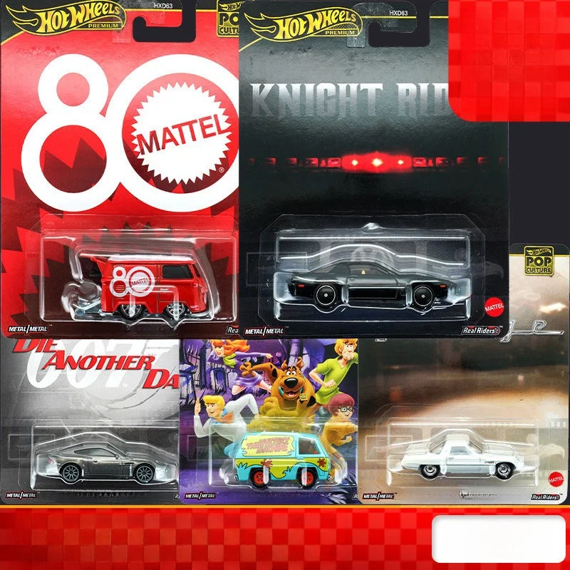 Hot Wheels Car Model Retro Entertainment Culture Series Popular 1/64 Simulation Car Model Collect Decorate Boy Birthday Toy Gift