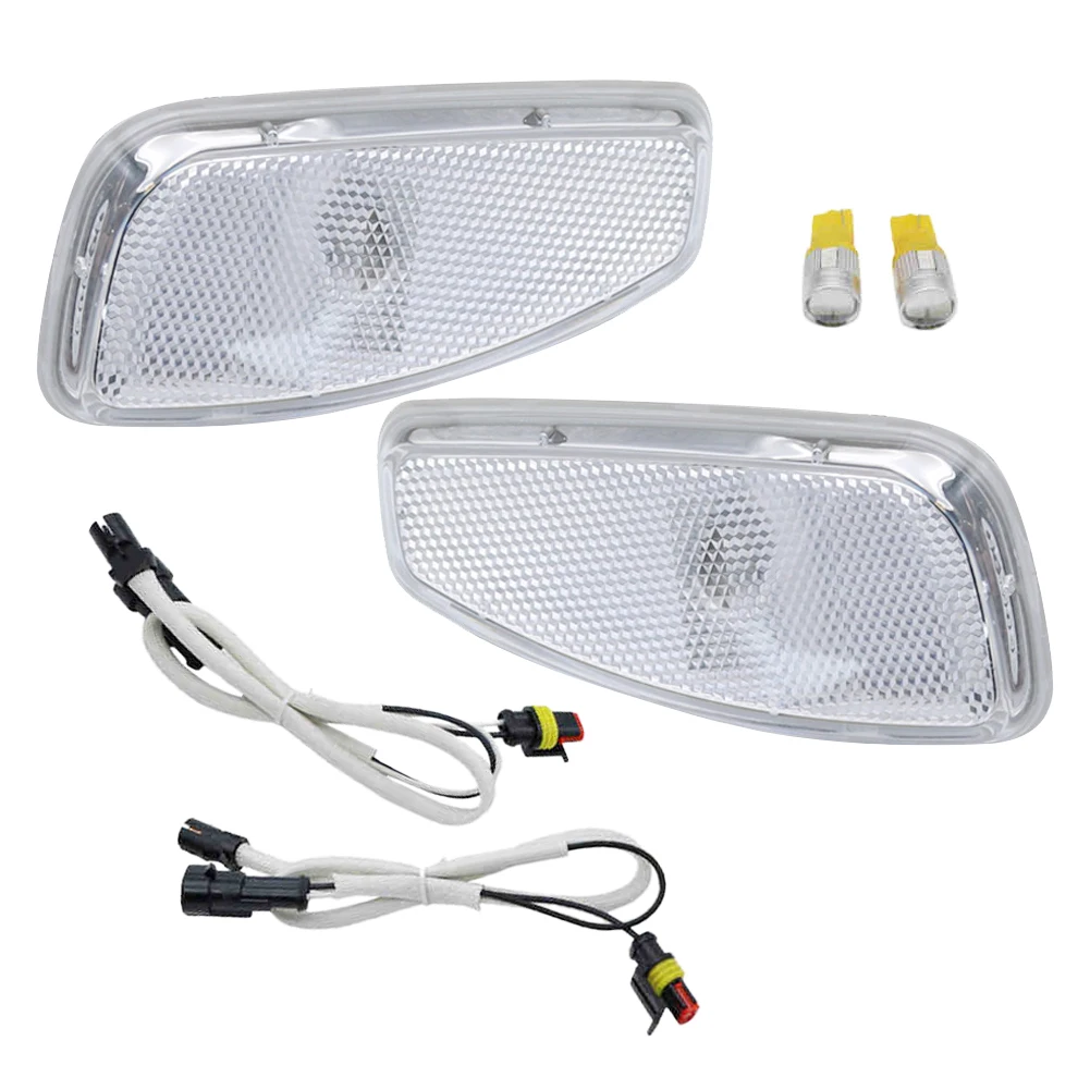 68256049AA 1 Pair 12V Left & Right Front LED Side Marker Fender Light Turn Signal Indicator Lamp Fit for Jeep Renegade 2014-2022