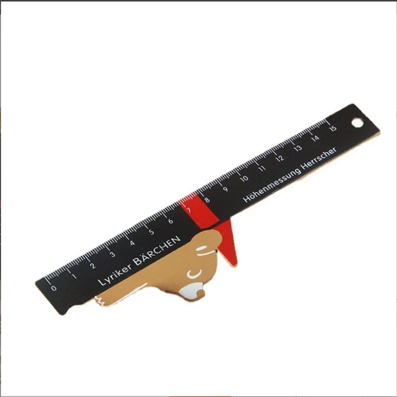 Creative Stationery Gifts Wooden Multi functional Student Tools Cute Cartoon Stationery Measurement Drawing Straight Ruler 15Cm