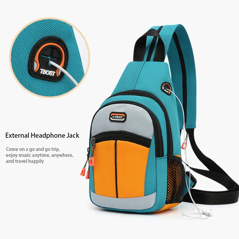 2023 Shoulder Bag Man Casual Chest Bag Business Male Bag Multi-Functional Women Backpack Cycling Sports Rucksack Travel Pack