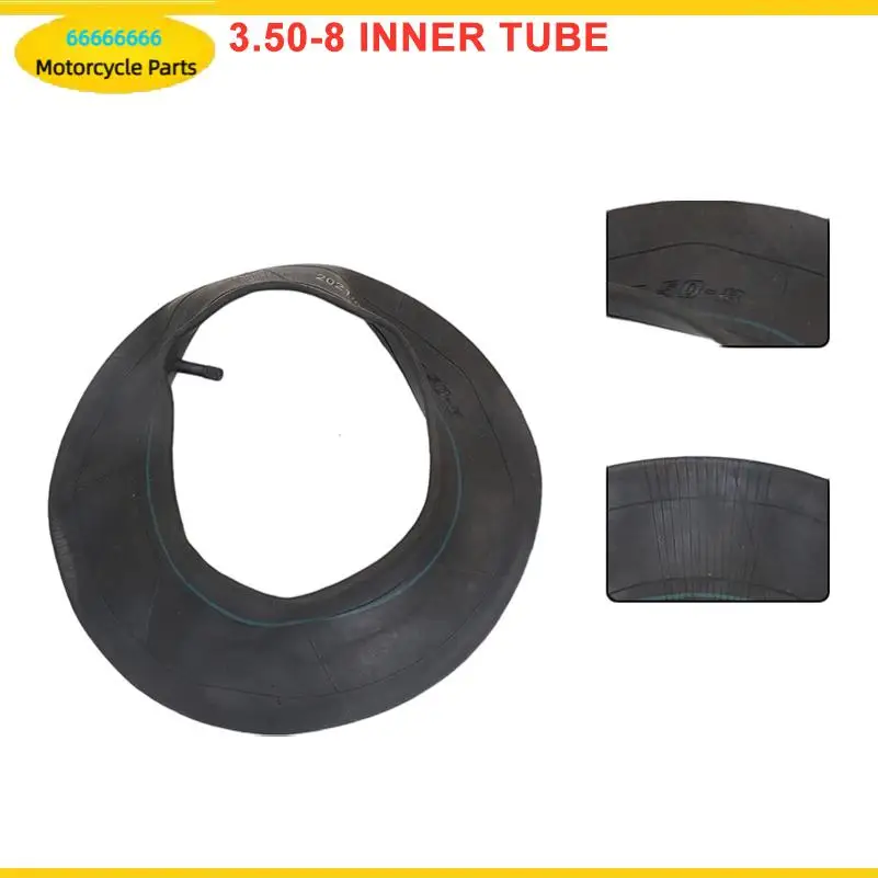 14 inch 3.50-8black rubber tire inner tube bent valve stem, suitable for motorcycle accessories