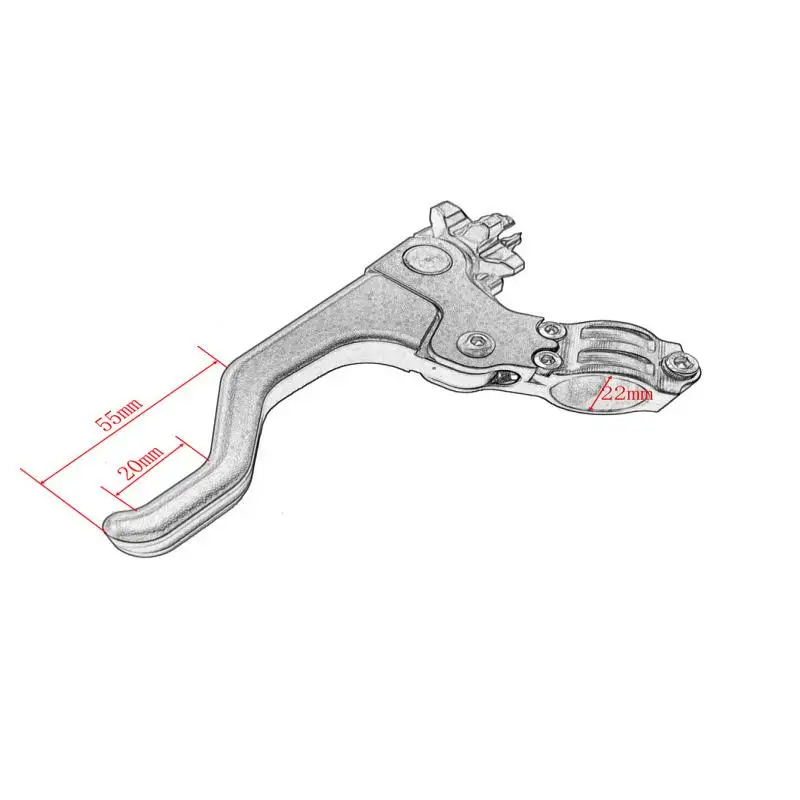 وحدة واحدة من رافعة القابض القصيرة، ماكينة بتحكم رقمي بالكمبيوتر لـ Yamaha YZ، WR، TTR125، والمزيد من موديلات 80-450FX #5