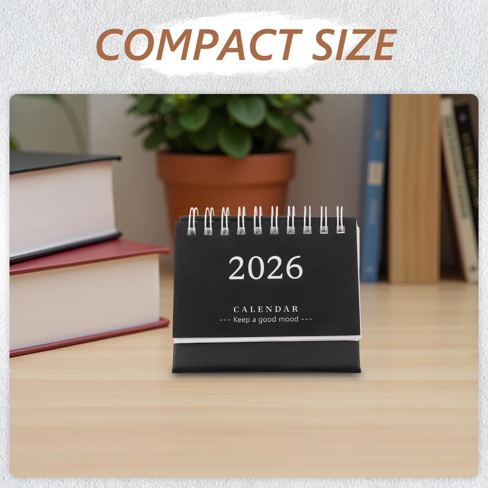 

Mini 2026 Desk Calendar Foldable Standing Flip Small Portable Desktop Planner Monthly Daily Schedule Organizer