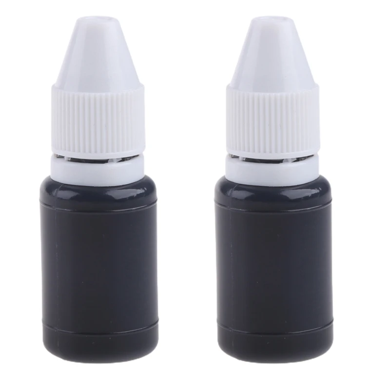 E9LB 10ml Refill Ink Stamp Refill Ink Eco-friendly Quick Drying for Most Identity Theft for PROTECTION Roller Stamps