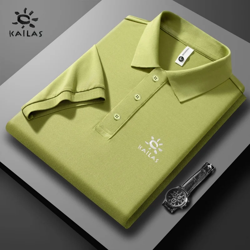 

Summer men's high-quality embroidered brand logo short sleeved polo shirt, fashionable, casual, comfortable, breathable top