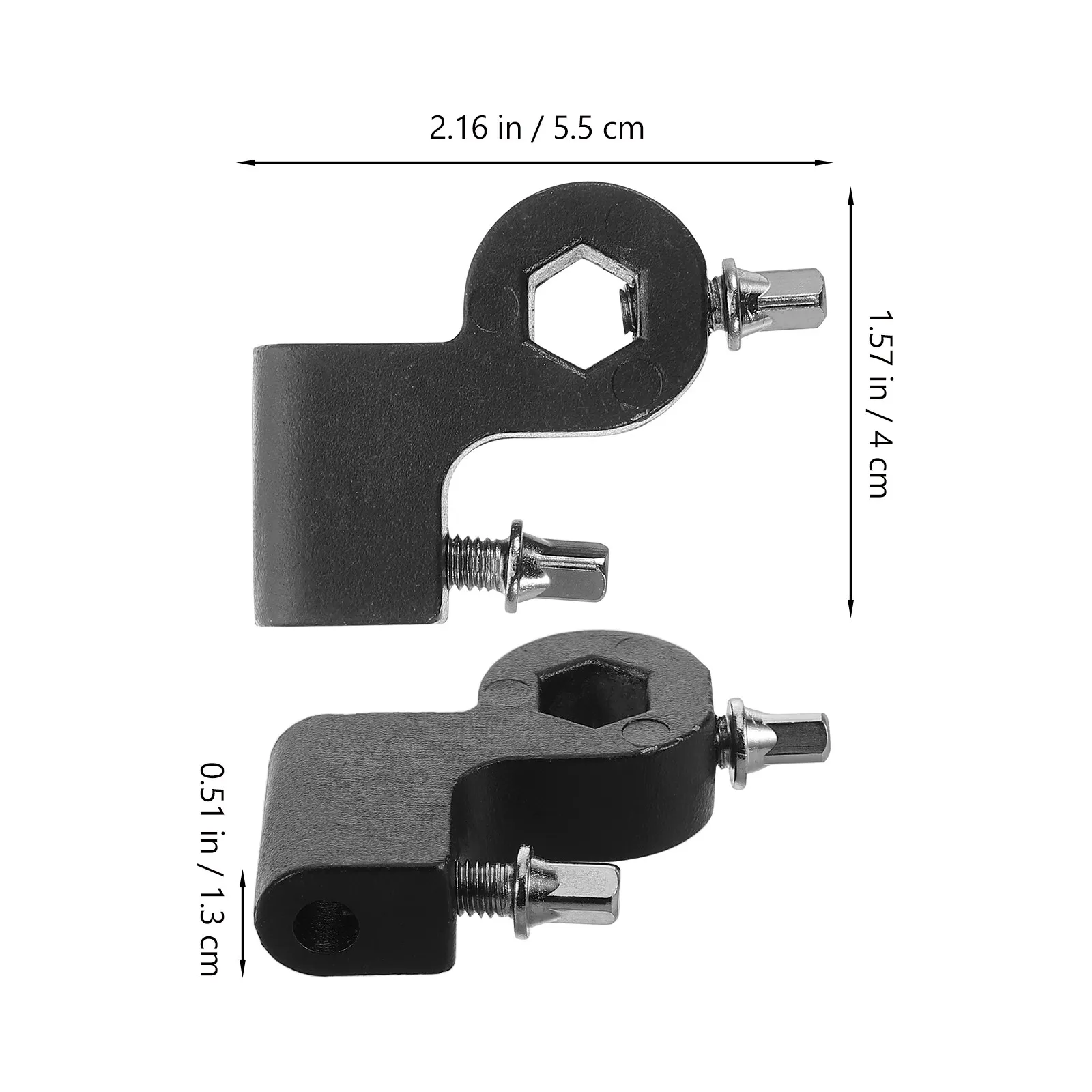 Adjustable Black Drumstick Holder Clip for Snare Jazz Drum Kits Stable Support Mount Drumstick Clamp Drum Hardware