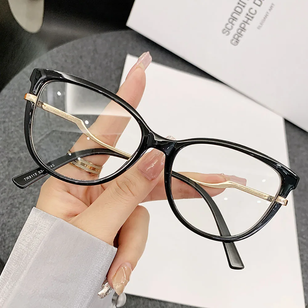 Fashion Colourful Cat Eye Anti Blue Light Glasses Women Men Leopard Blue Light Blocking Eyewear Computer Optical Spectacles