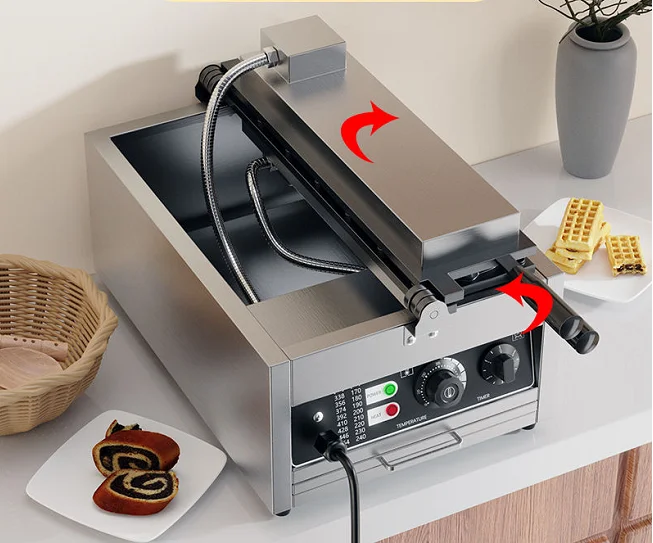 Máquina de Waffle Elétrica Gra - Waffle Maker Commercial avaliação e preço
