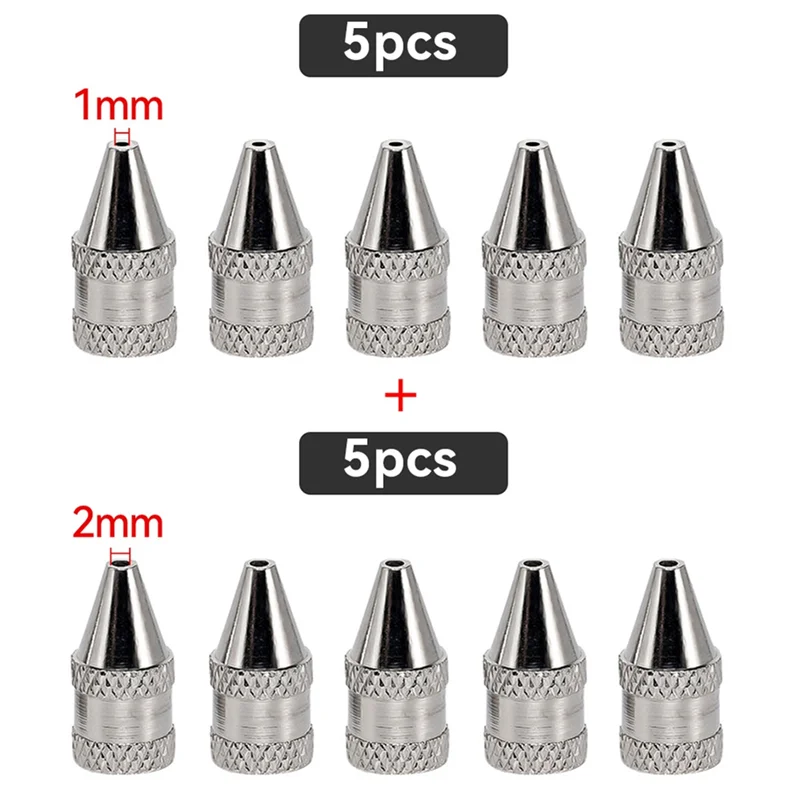 ABDJ-Per Ventosa per Saldatura Elettrica a Vuoto Compatibile 10 Pz/set 1.2Mm/1.6Mm Ugello di Ferro Punte di Saldatura di Metallo