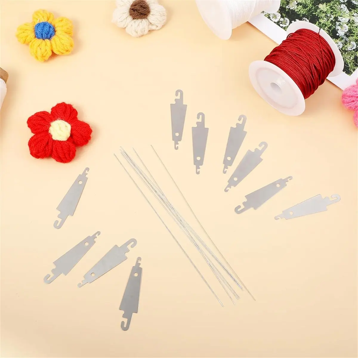 AA14 20PCS Stainless Steel Punch Needle Threaders,Long Sewing Threaders Embroidery Stitching Tools for DIY Sewing Craft Works