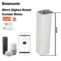 Smart Tuya APP zigbee Electric Curtain Motor with RF Remote 22.5CM mini engine APP /voice control support Alexa Google Assistant