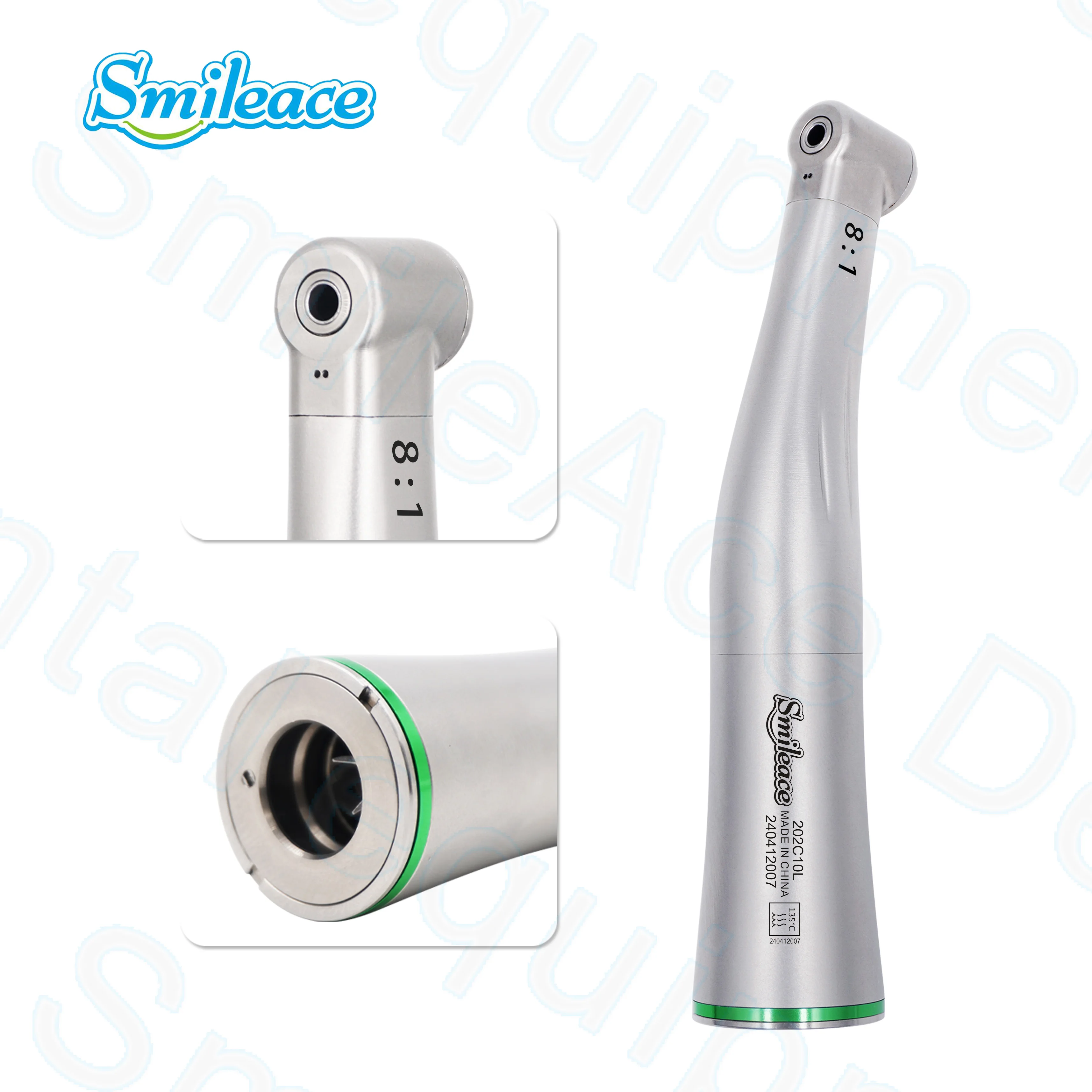 Endo Handpiece 8:1 Contra Angle Dental Endodontic Push Button Standard Head Handpiece for Dentist Tools