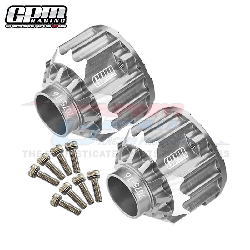 GPM Aluminum 7075 Front+Rear Diff Case Set Diff Case Differential For TRAXXAS XRT 1/6 X-Maxx 1/5 8S Maxx 8s