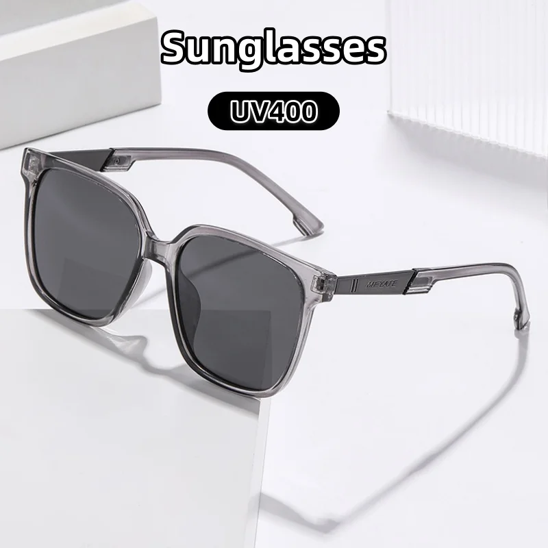 

Large Square Frame Sunglasses High-end Fashionable Driving Travel Beach UV-protective Decorative Glasses Street Photography