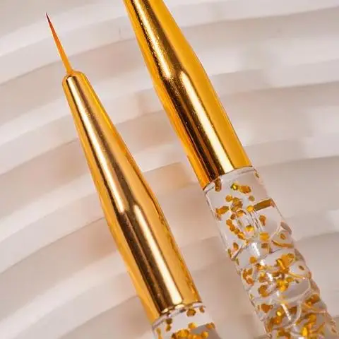 

3Pcs Fish Tail Shape Design Nail Art Pen Line Drawing Pen Nail Detailing Brush Nail Tools Nail Salon