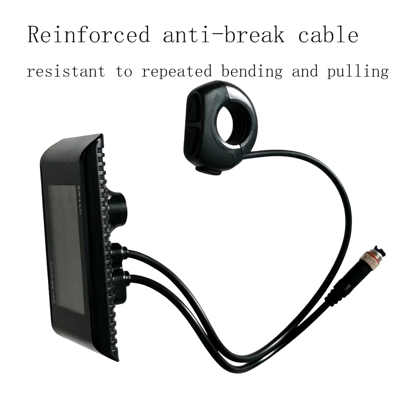 SW-LCD KING-METER Electric Bike LCD Display Separate Handlebar Control 5Pin Waterproof Aviation Plug E-bike Dashboard