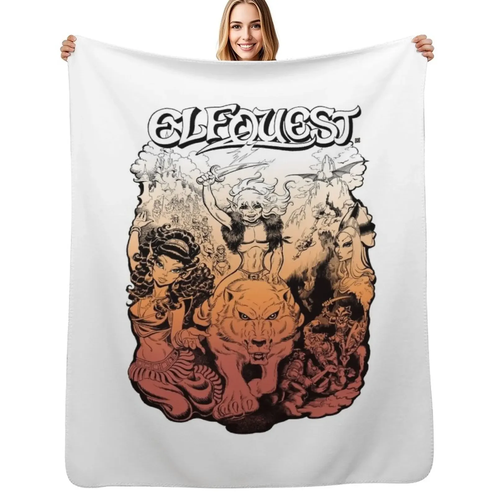 

ElfQuest: First Portfolio Throw Blanket warm for winter For Decorative Sofa Luxury for winter Blanket